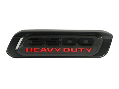 Hood Vent Emblem Matte Black Red Night Edition Passenger Side - 68362221AC