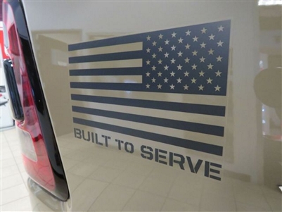 Bedside Graphics - Built To Serve Edition American Flag - Passenger Side - 68500062AA