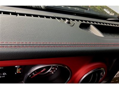 Dashboard Trim Kit - Top Dash Pad - Rubicon Black Leather / Red - 6AC121R3AC