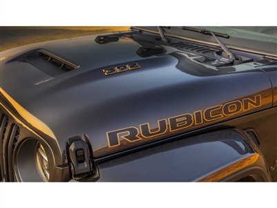 Decal Hood Rubicon 392 Black / Bronze - 6BM45WUPAB