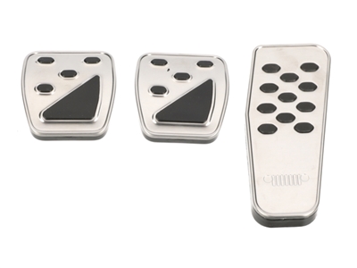 Pedal Covers Stainless Steel With Jeep Grille Logo - Manual - 82215334AC