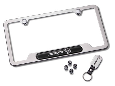 License Plate Frame Gift Set SRT Hellcat Polished - 82215854