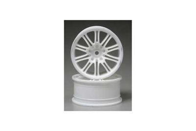 HPI 10 Spoke Motor Sport Wheel 26mm White 2pcs 3770