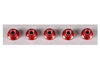 Tamiya 4mm Aluminum Flange Lock Nuts Red 5pcs 53160