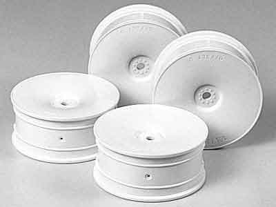 Tamiya Medium Narrow White Dish Wheels Â± 0 Offset 53475