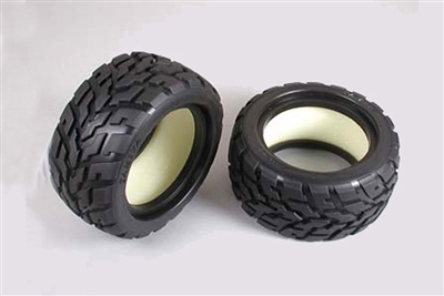 Tamiya NDF-01 V-Tread Block Tires (75/47) 53854