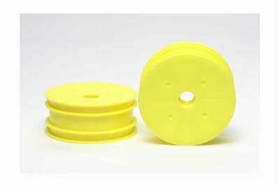 Tamiya DN-01 Front Dish Wheels Fluorescent Yellow 54285