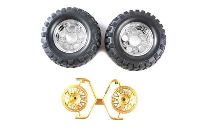 Tamiya 54484 (OP1484) Rock Block Tires - w/2-Piece Mesh Wheels (CC01) CC-01  high-lift