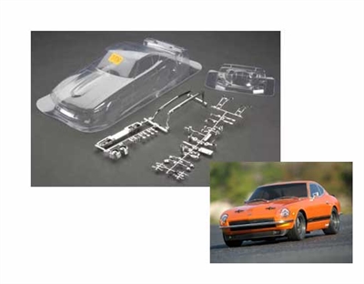 HPI Datsun 240Z Unpainted Body WB225mm Front 0mm / Rear 3mm Offset 7210