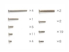 Tamiya F104 Titanium Screw Set 84058