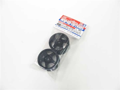 Tamiya Black 5-Spoke Wheel 2pcs 26mm Width Â± 0 Offest 84271