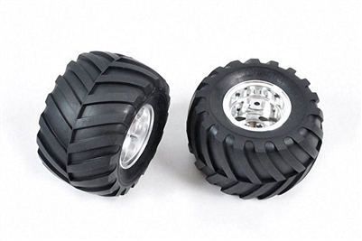Tamiya Rear Tire / Wheel for 58242 Wild Willy 2000 Left & Right 9805619