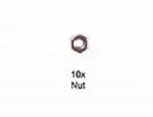 Tamiya 3mm Nut 10pcs. 9805896