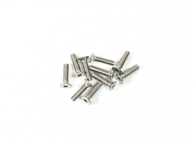 APS Stainless Steel Flat Hex Screws M3x12mm 10pcs APS60312FH