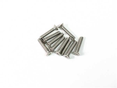 APS Stainless Steel Flat Hex Screws M3x16mm 10pcs APS60316FH