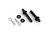 Yeah Racing Aluminum Rear Body Post Set 2pcs Black F104-024RBK