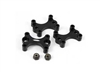 Yeah Racing Aluminum Camber Mount Set Black F104-139BK