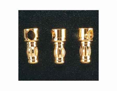 ElectriFly 3.5mm Gold Plated Bullet Connectors Male 3pcs GPMM3112