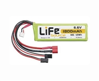 Hobbico LiFe 6.6V 1800mAh 10C Receiver Battery Pack HCAM6425