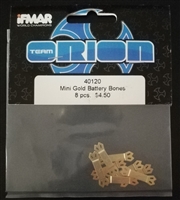 Team Orion Mini Gold Battery Bones 8 pcs 40120