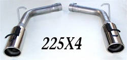225X4 2005-10 Charger, 300, Magnum 5.7L Hemi 6db resonator eliminator kit w/4" resonated tips
