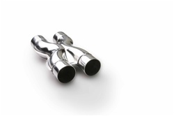 3" Polished Stainless X-pipe