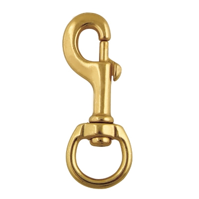 3/4" Brass Round Eye Bolt Snap