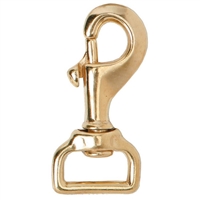 1" Brass Square Eye Bolt Snap