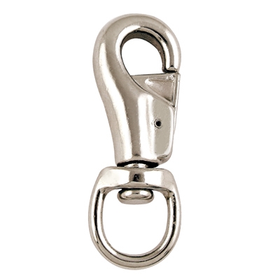 1" (25mm) Nickel Plated Heavy Bull Snap