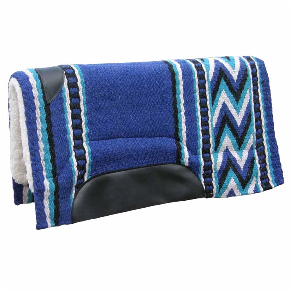 "Top Hand" Collection Show Saddle Pad - 36" x 34" Blue
