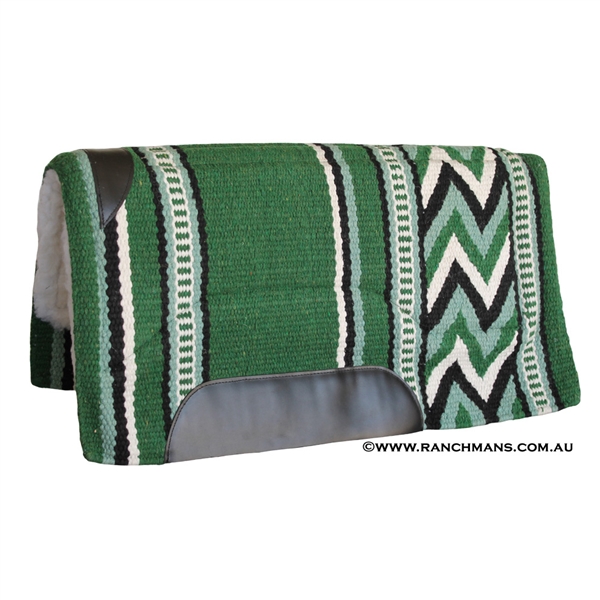 "Top Hand" Collection Show Saddle Pad - 36" x 34" Green