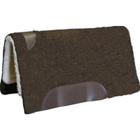 "Top Hand" Collection Show Saddle Pad - 36" x 34" Solid Brown