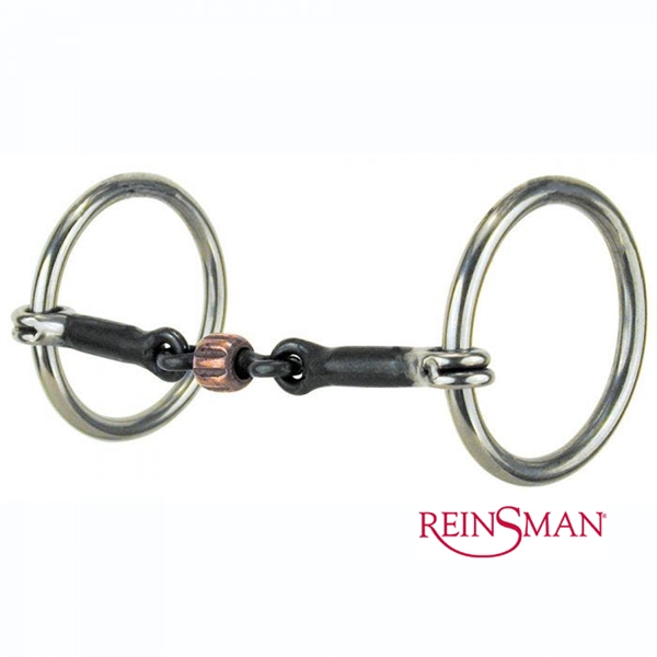 Reinsman® 152 Copper Roller Loose Ring Snaffle