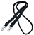 1" Flat Braided 100% Cotton Roping Reins - Black