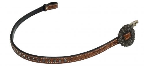 Showman® Studded Filigree Print Breast Collar Wither Strap