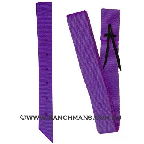 Ranchman's Purple Nylon Latigo & Off Billet Set