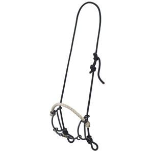 Ranchmans Twisted Wire Dogbone & Rope Noseband Sliding Gag Bridle