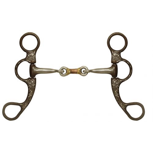 Ranchmans Short Shank Dog Bone Snaffle Bit