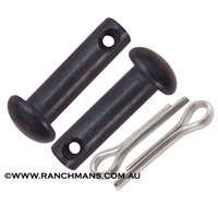 Black Steel Spur Rowel Pins