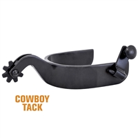 Metalab® Ladies Black Satin Western Spurs