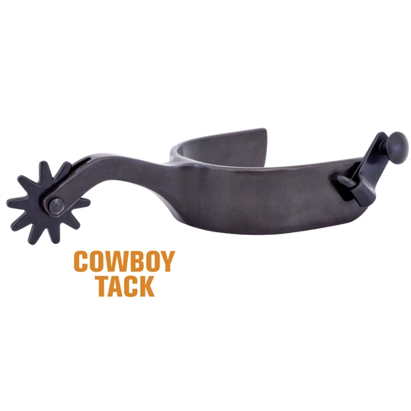 Metalab® Blued Steel Western Spurs