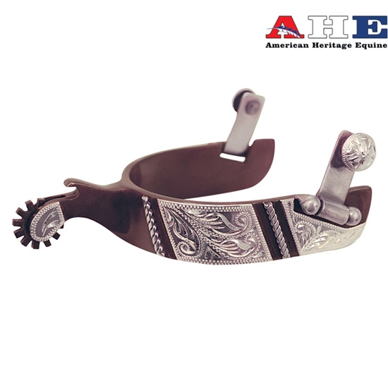 American Heritage Equine ®Men's Antique Brown Roping Spurs