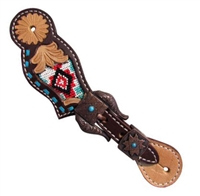 Showman® Youth Navajo Beaded Spur Straps