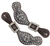 Showman® Ladies Alligator Overlay Spur Straps