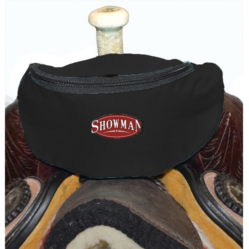 Showman® Nylon Insulated Saddle Pouch - Black