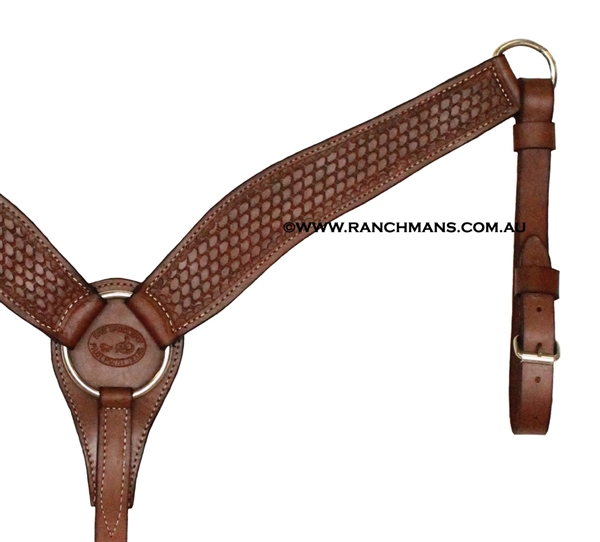 SRS 2 1/2" Contoured Breast Collar - Shell Border