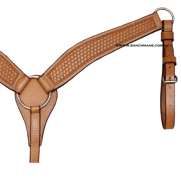 SRS 2 1/2" Contoured Breast Collar - Shell Border
