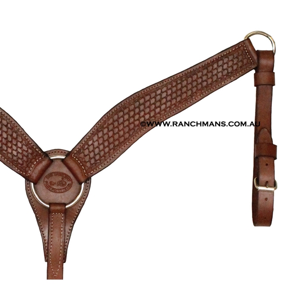 SRS 2 1/2" Contoured Breast Collar - Shell Border