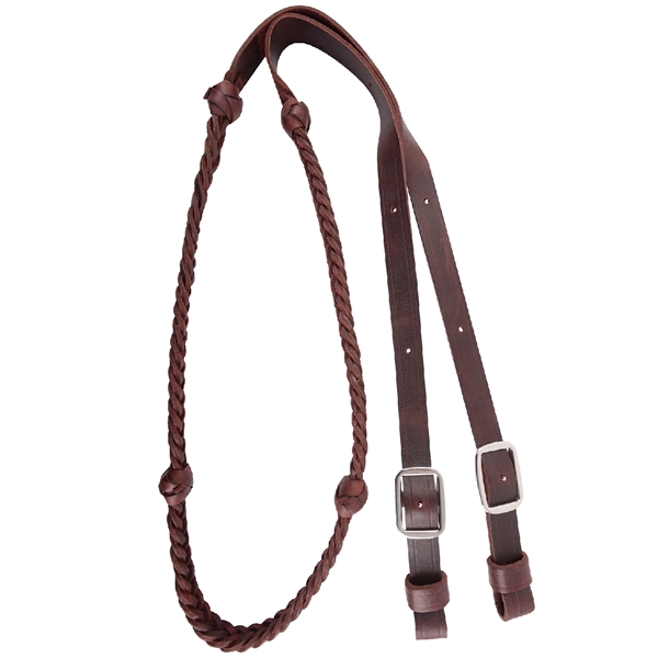 Martin Saddlery® 7/8" 5 Plait Braid w/Knots Barrel Rein