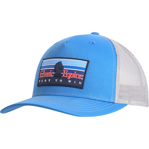 Classic Equine® Rubber Patch Logo Cap - Cobalt Blue & Grey